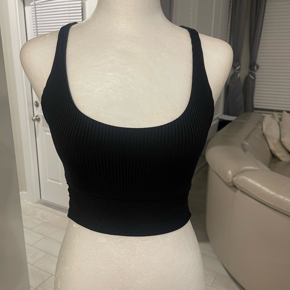 Year of ours ribbed sports bra cropped tank top XS